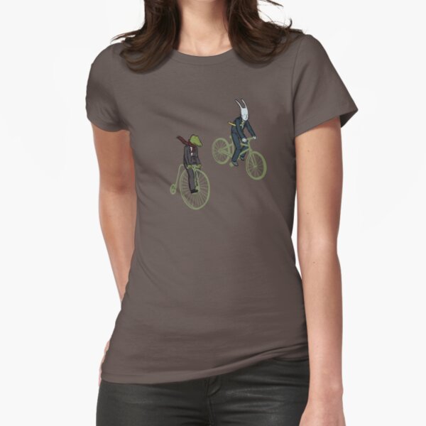 Cycling Rabite and Croco Fitted T-Shirt