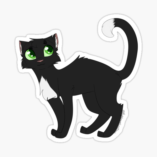 Warrior Cats Ravenpaw Sticker for Sale by Keef-Korner