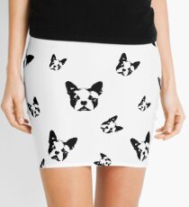 BOSTON TERRIER DOG Mini Skirt