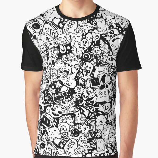 Doodle. Anime minimalist Graphic T-Shirt