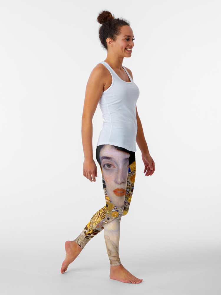 Legging Gustav Klimt Vintage 1906 Adele Bloch Bauer Portrait Impression De Bijoux Par Posterbobs Redbubble