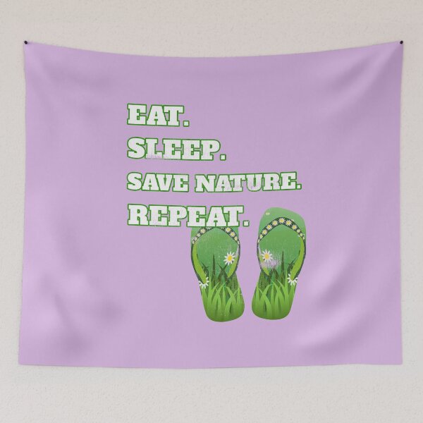 Item preview, Eat Sleep Save Nature Repeat Distressed Cool Nature Lovers Gift designed and sold by Klimentina.