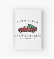 Weihnachtsbaum-Bauernhof-Weinlese-LKW Notizbuch