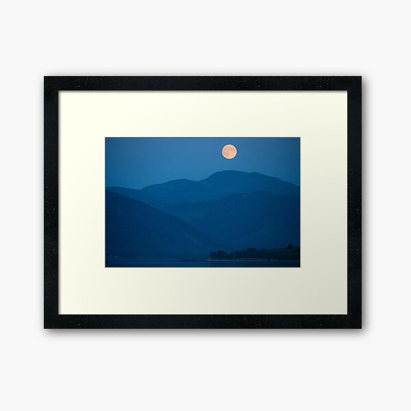 Item preview, Moonrise over the Sgurr Mor mountains from Ullapool Scotland designed and sold by emergentdesigns.