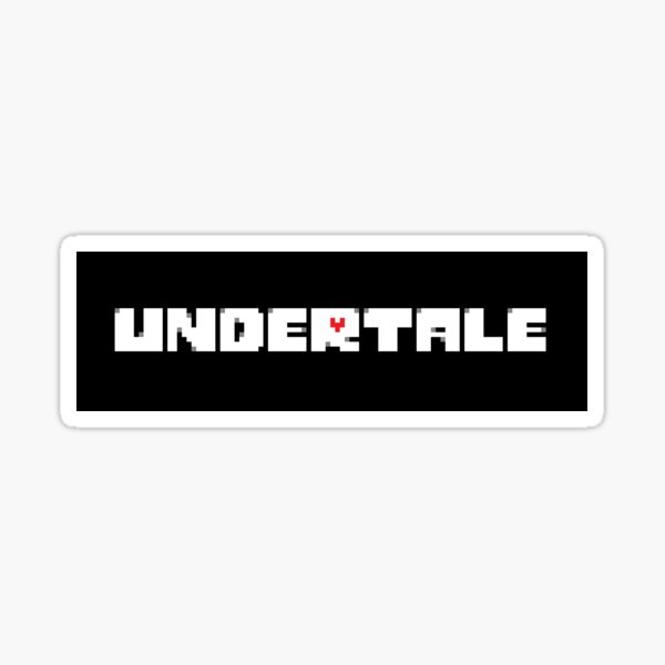 Undertale Logo Stickers Redbubble