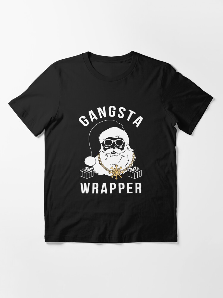 Gangsta Wrapper Gangster Santa Funny Christmas | Essential T-Shirt