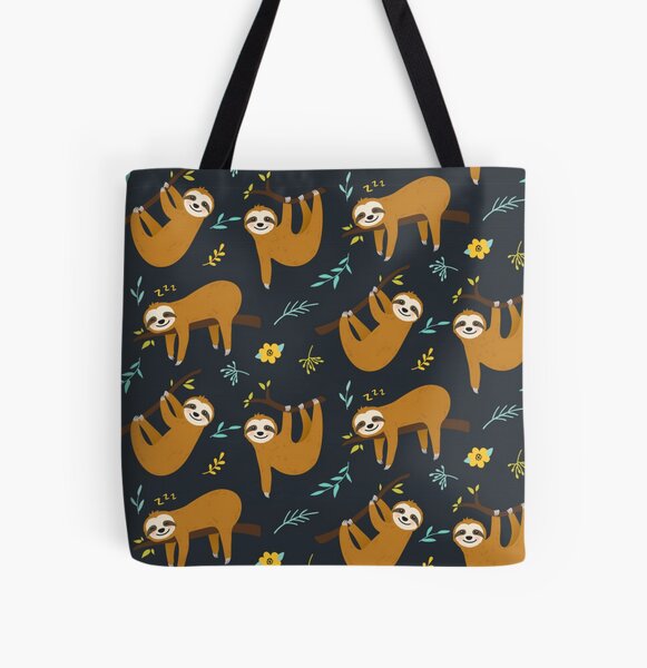 Item preview, Super Cute Sloth, Leaves and Flowers designed and sold by pugmom4.