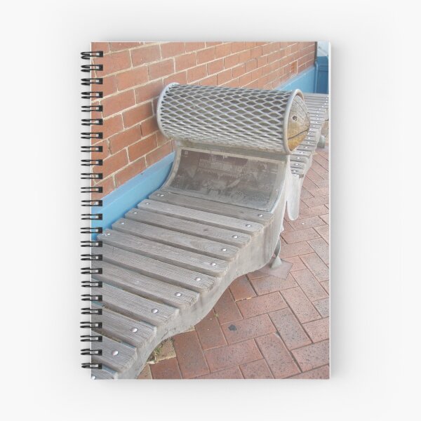 Item preview, street bench where the photo plaque was - interesting - in Burnie designed and sold by Gaylene Norton.