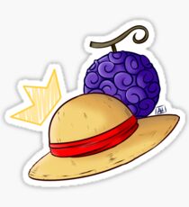 Luffy Hat Sticker Sticker