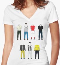 Vulfpeck Band Lineup Women's Fitted V-Neck T-Shirt