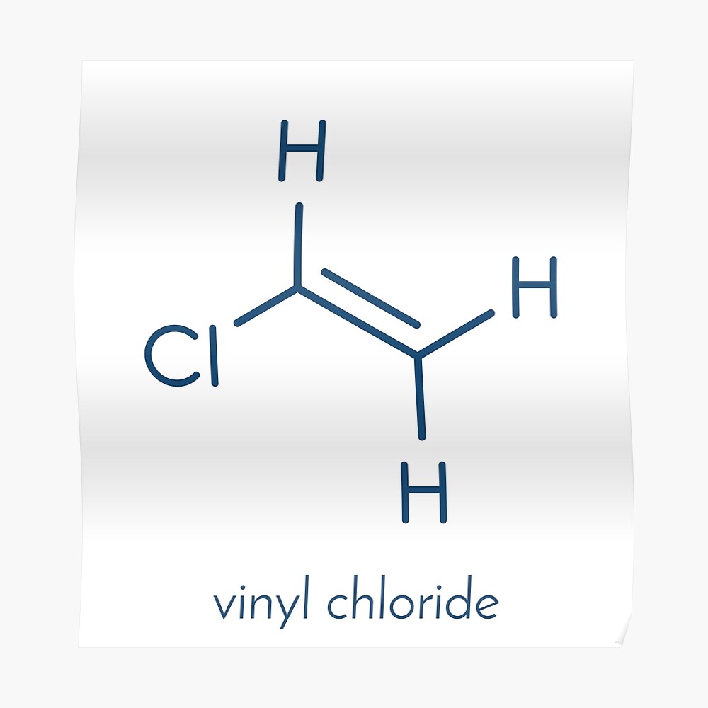 Vinyl chloride, polyvinyl chloride (PVC) plastic building block" Board Print for by molekuul | Redbubble