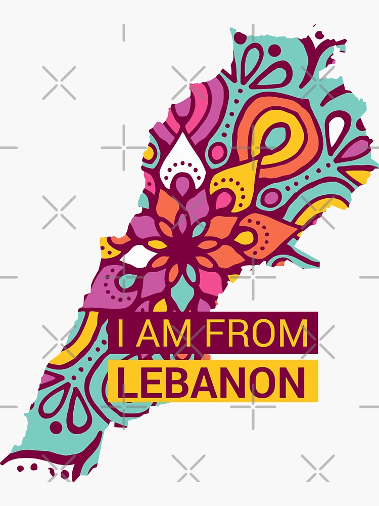 "lebanon" Sticker by TulipaGraphics Redbubble