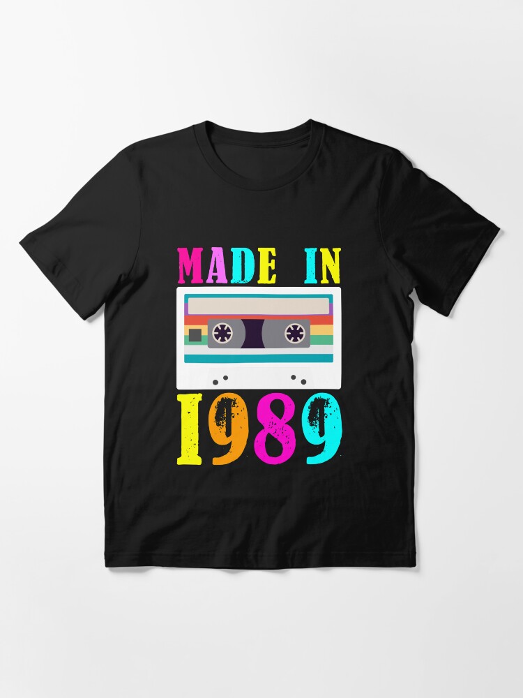 Vintage November 1989 30th Birthday Gift Retro Cassette Tape T-Shirt
