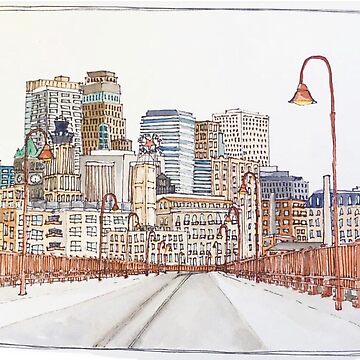 Artwork thumbnail, Stone Arch Bridge by Anna Lowenthal Walsh