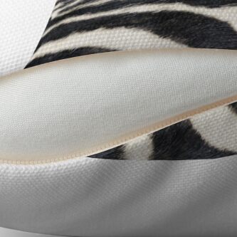 Alternate view of Zebra animal print Throw Pillow