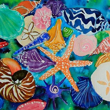 Artwork thumbnail, Shell Treasures by WildColor