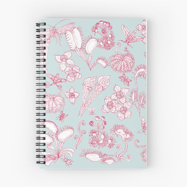 Item preview, Carnivorous plants blue background designed and sold by Audrey Robitaille.