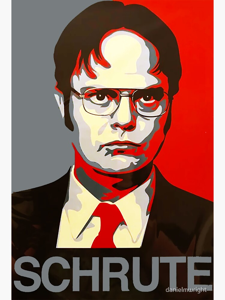 Dwight Schrute The Office Us Sticker By Danielmwright Redbubble