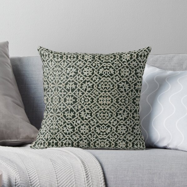 Byzantine 1 by Hypersphere Throw Pillow