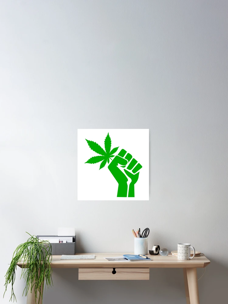 Thumbnail 2 of 3, Poster, Ganja Power designed and sold by RagnarokDesigns.