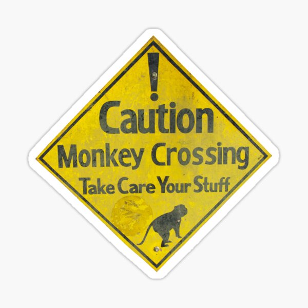 Item preview, Beware of the monkeys designed and sold by muhbian.