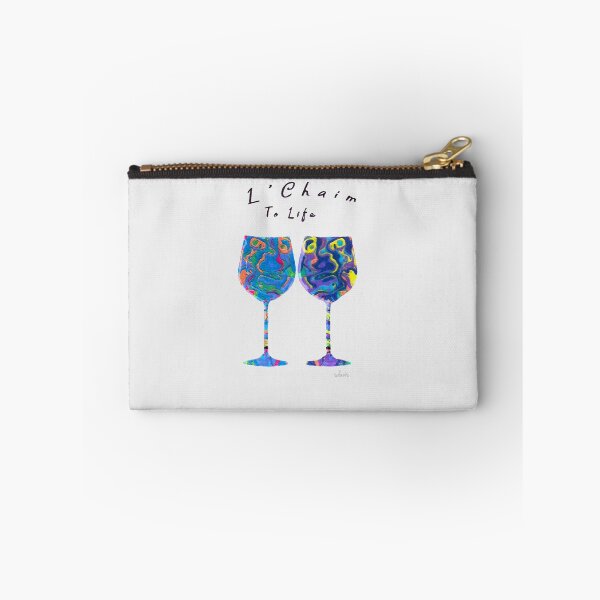 Item preview, Two Wine Glasses 121418 L'Chaim designed and sold by mandalafractal.
