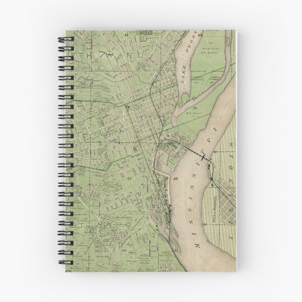 Item preview, Vintage Map of Dubuque IA (1875) designed and sold by BravuraMedia.