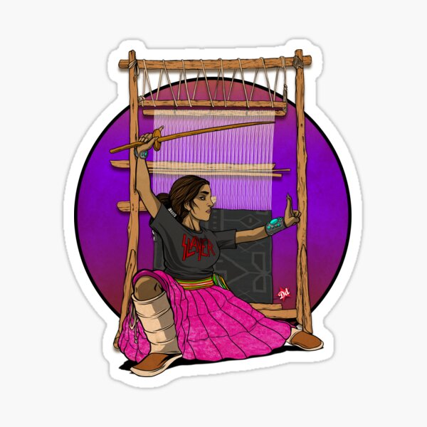 Lady Loom Slayer Sticker