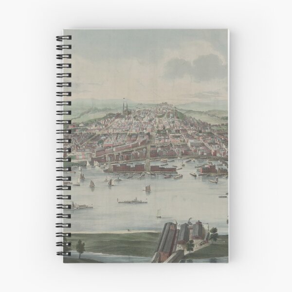 Item preview, Vintage Pictorial Map of Albany NY (1853) designed and sold by BravuraMedia.