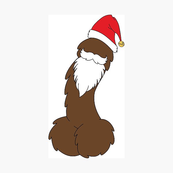 Hormone Monster Santa d*ck - Big Mouth Photographic Print