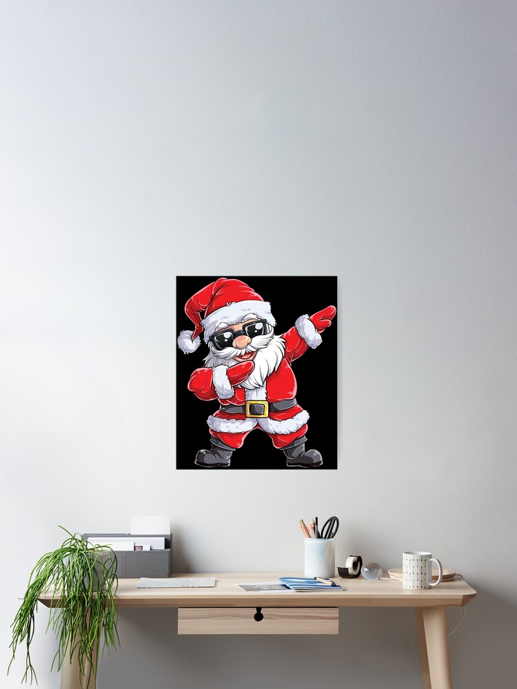 Boys Christmas Shirt Dabbing Santa Kids Men Xmas Gifts Tees