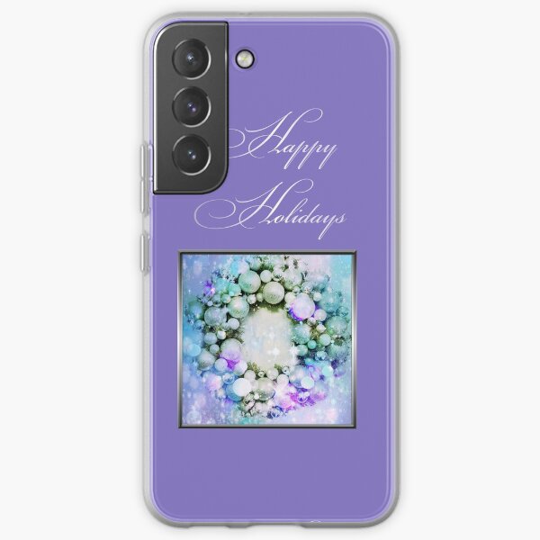 Happy Holidays Purple Samsung Galaxy Soft Case