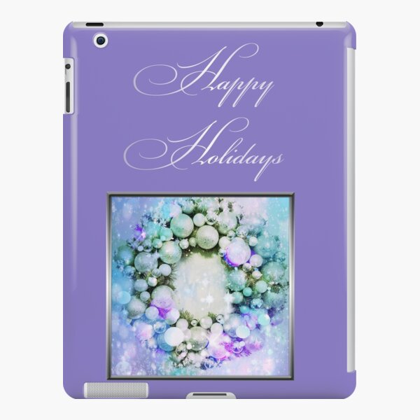 Happy Holidays Purple iPad Snap Case