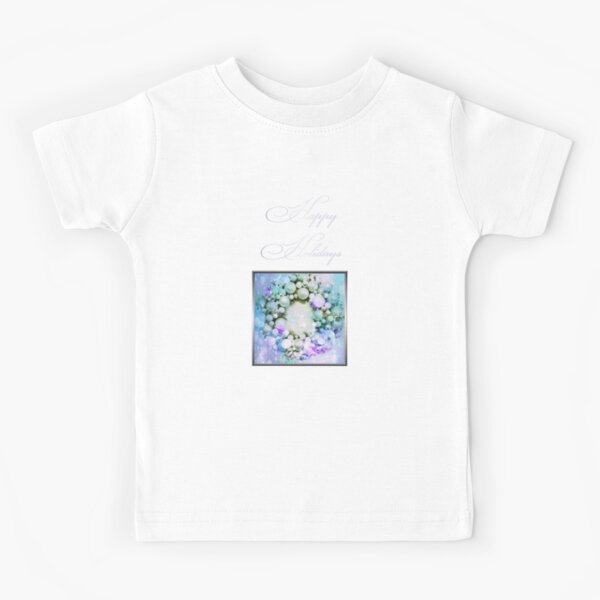 Happy Holidays Purple Kids T-Shirt