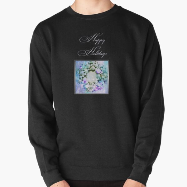Happy Holidays Purple Pullover Sweatshirt