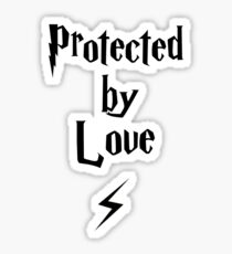 Protected by love - Cute wizard design Sticker