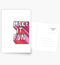 Make it Fun! Postcards