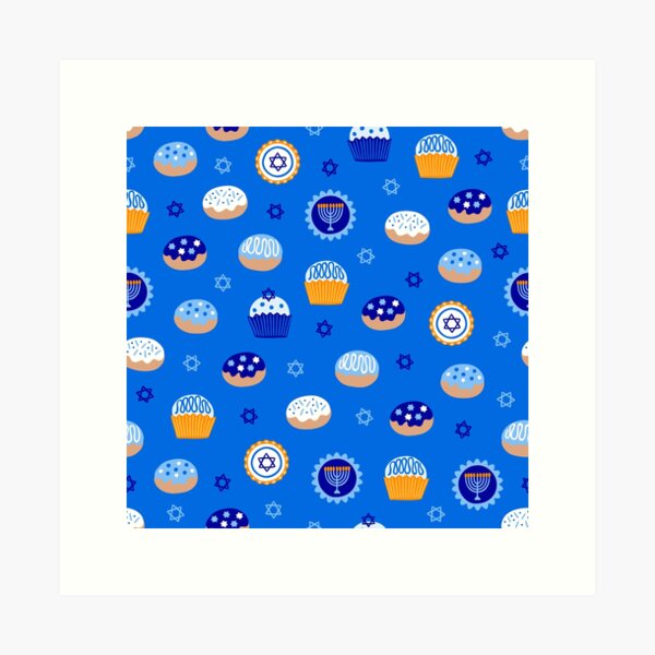 Item preview, Hanukkah Sweet Treats Pattern designed and sold by DEC02.