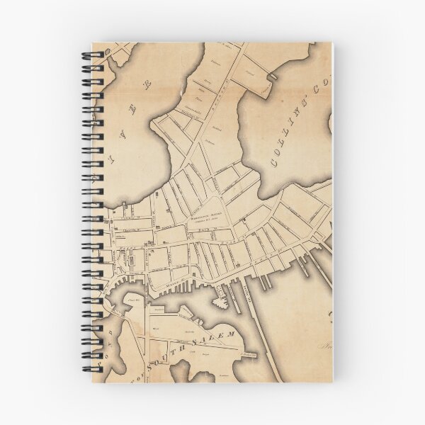 Item preview, Vintage Map of Salem MA (1820) designed and sold by BravuraMedia.