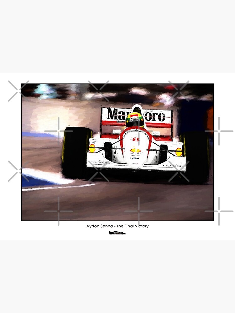 Ayrton Senna McLaren MP4/8 ポスター Ayrton Senna - The Final Victory - McLaren MP4/8