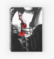 Red On Black Spiral Notebook