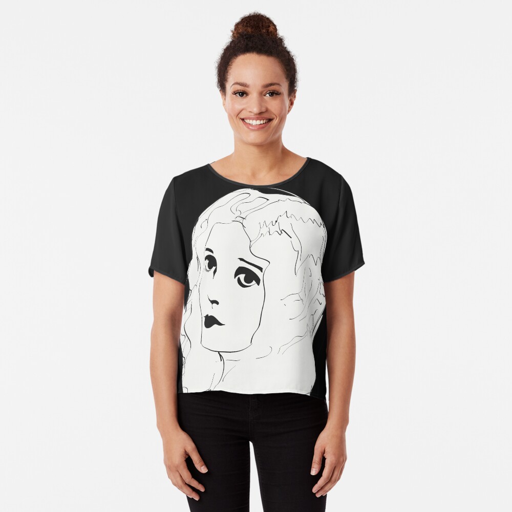 Silent Movie Actress Chiffon Top