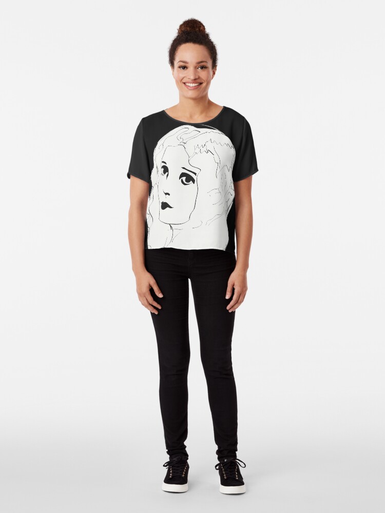 Alternate view of Silent Movie Actress Chiffon Top