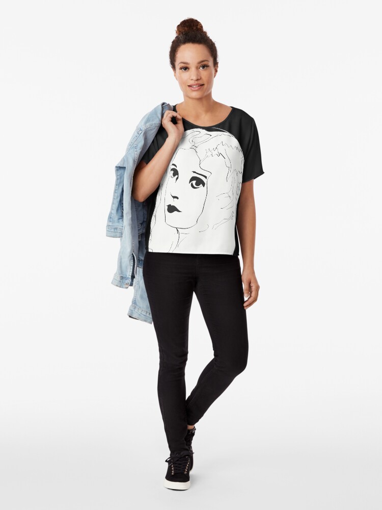 Alternate view of Silent Movie Actress Chiffon Top