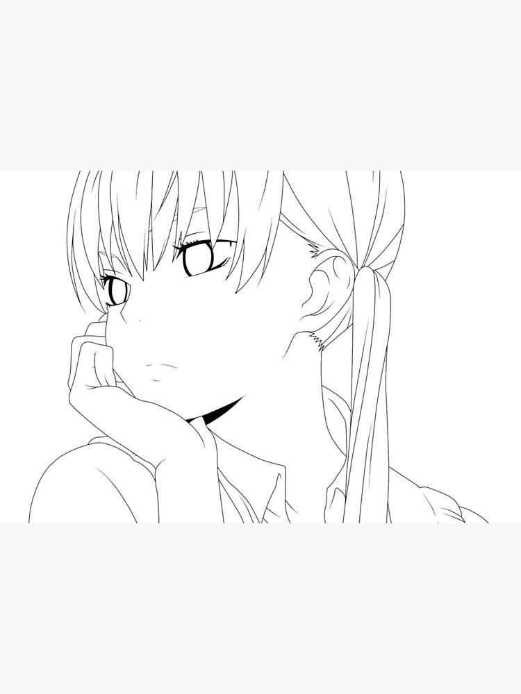 Line Art Anime Drawing Girl - Anime Line Art Transparent - 900x1200 PNG  Download - PNGkit