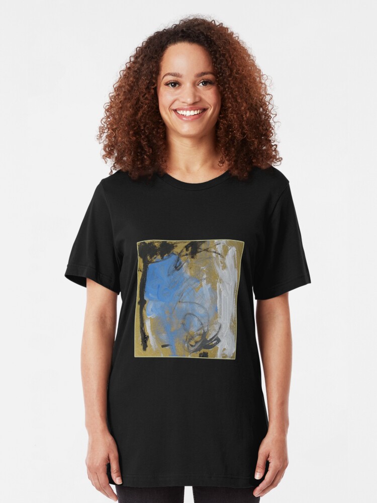 Alternate view of Abstract before Christmas Slim Fit T-Shirt