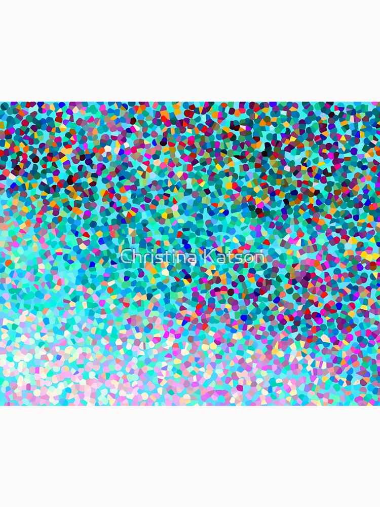 Aqua Blue Mehrfarbige Abstrakte Kunst Formt Muster von Abstractdesigns