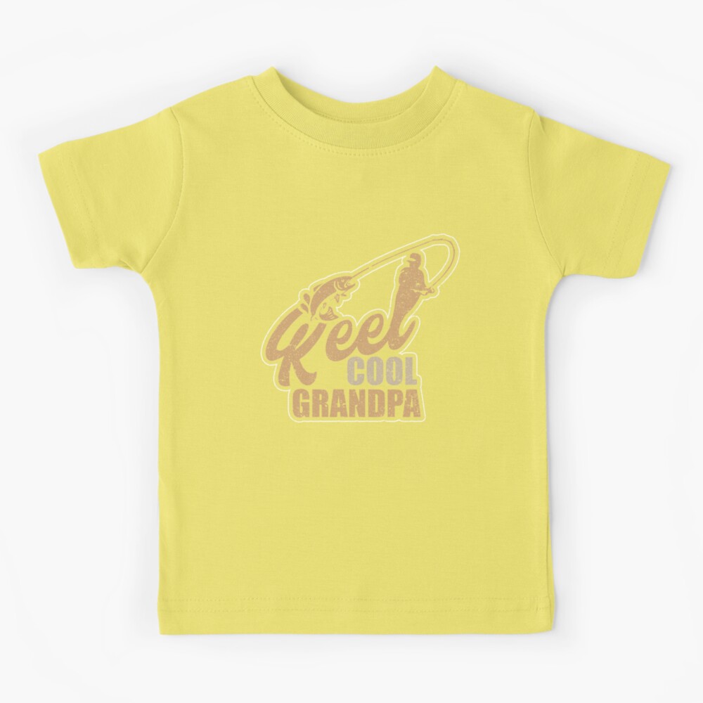 Reel Cool Grandpa Grandad Fishing Lake Grandfather | Kids T-Shirt