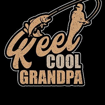 Reel Cool Grandpa Grandad Fishing Lake Grandfather | Kids T-Shirt