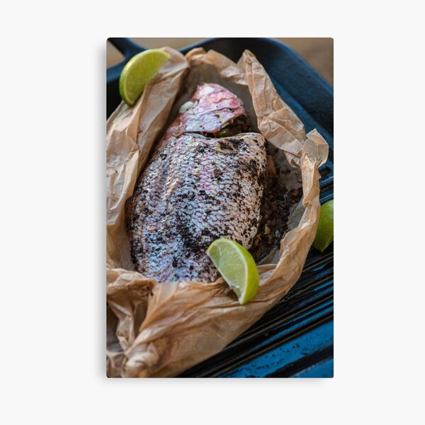 Jamaican Roast Fish Canvas Print